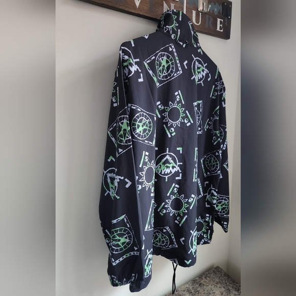 Adidas Adventure Allover Print Archive Anorak Windbreaker Jacket Size Large - Picture 5 of 10